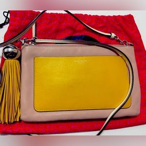 Tory Burch crossbody light pink/yellow